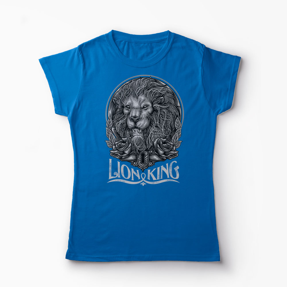 Tricou Lion King  - Femei-Albastru Regal